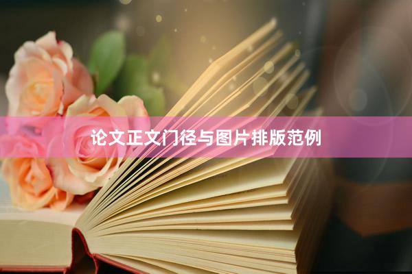 论文正文门径与图片排版范例